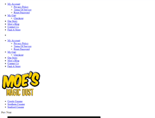 Tablet Screenshot of moesmagicdust.com